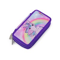 JEVA Penalhus Two zip Unicorn Lilla