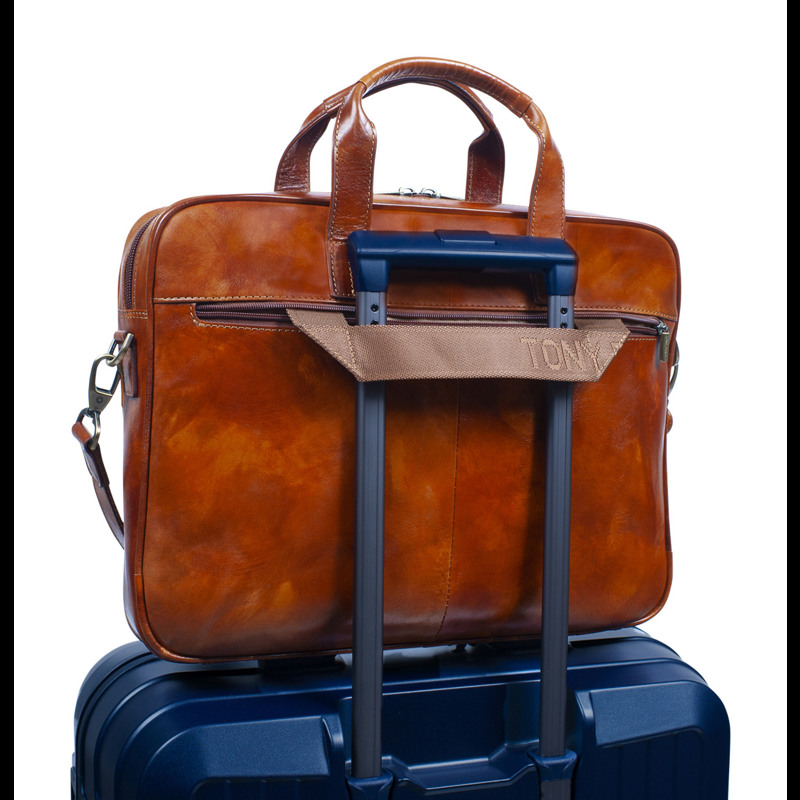 Tony Perotti Computertaske van Gogh Cognac 15" 4