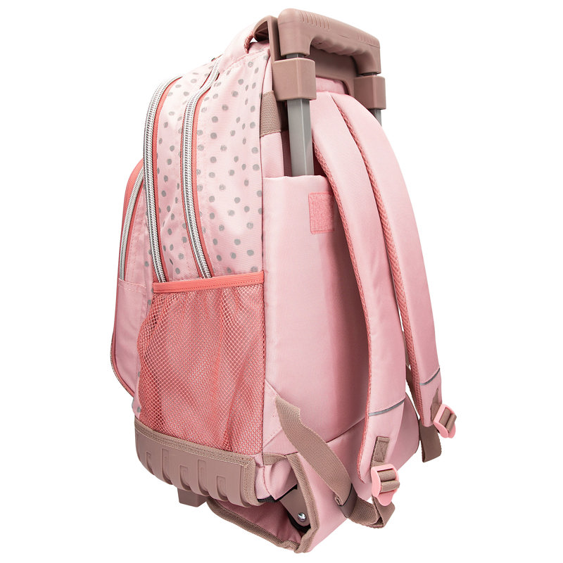 TOPModel Trolley Skoletaske Dots Sart Rosa 6