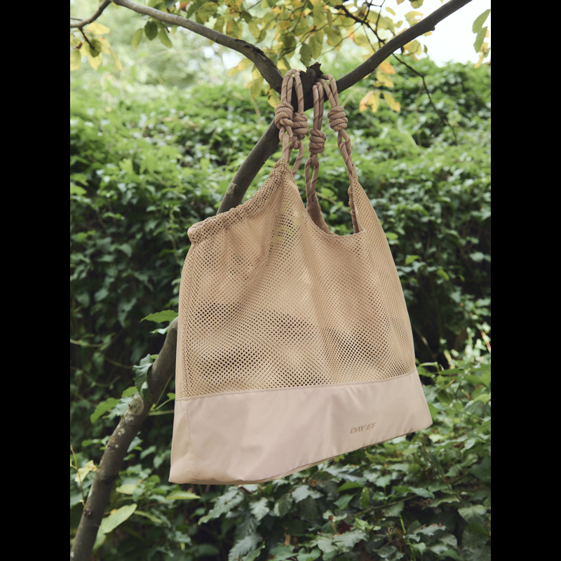 DAY ET Shopper Day Cord & Mesh Delikat Rosa 2