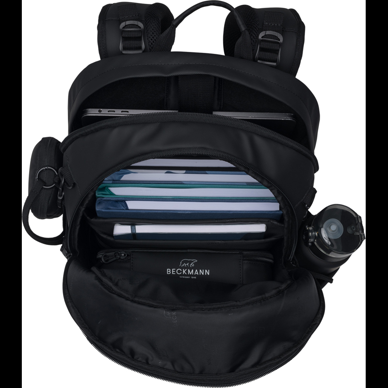 Beckmann Skoletaske Sport Air Bl Coated Sort 8