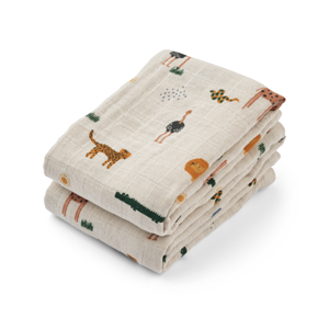 LIEWOOD Tygblöja Lewis 2-pack Djurtryck