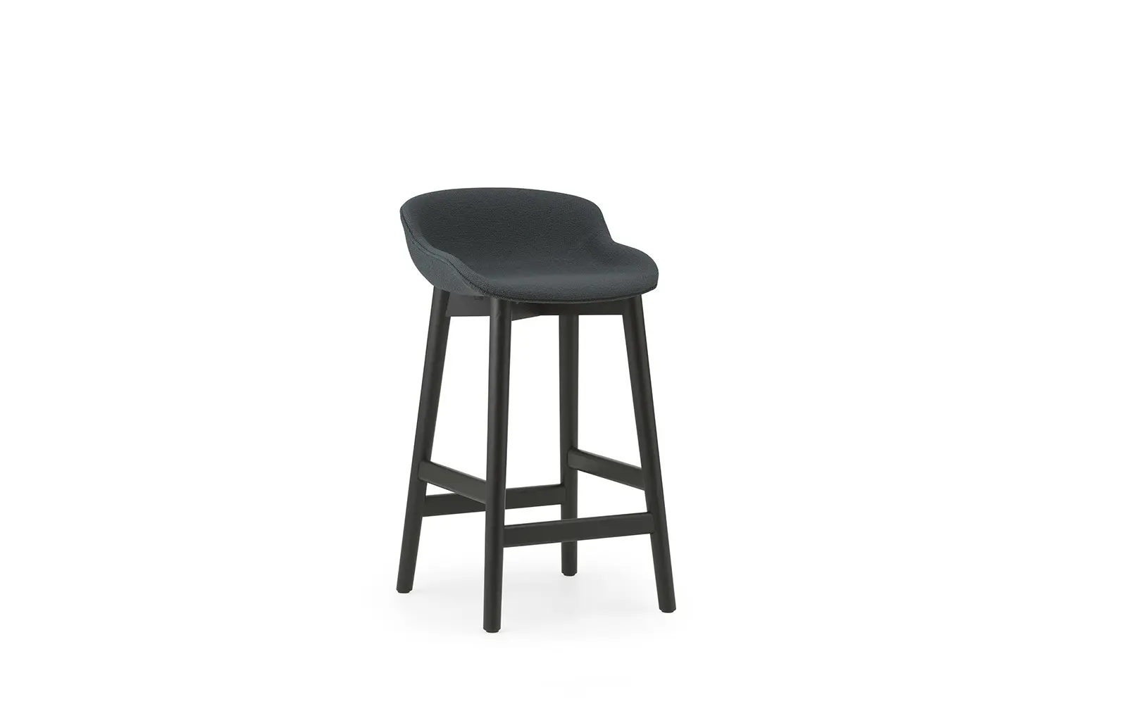Normann Copenhagen Hyg barstol 65 cm polstret sort eg/Yoredale