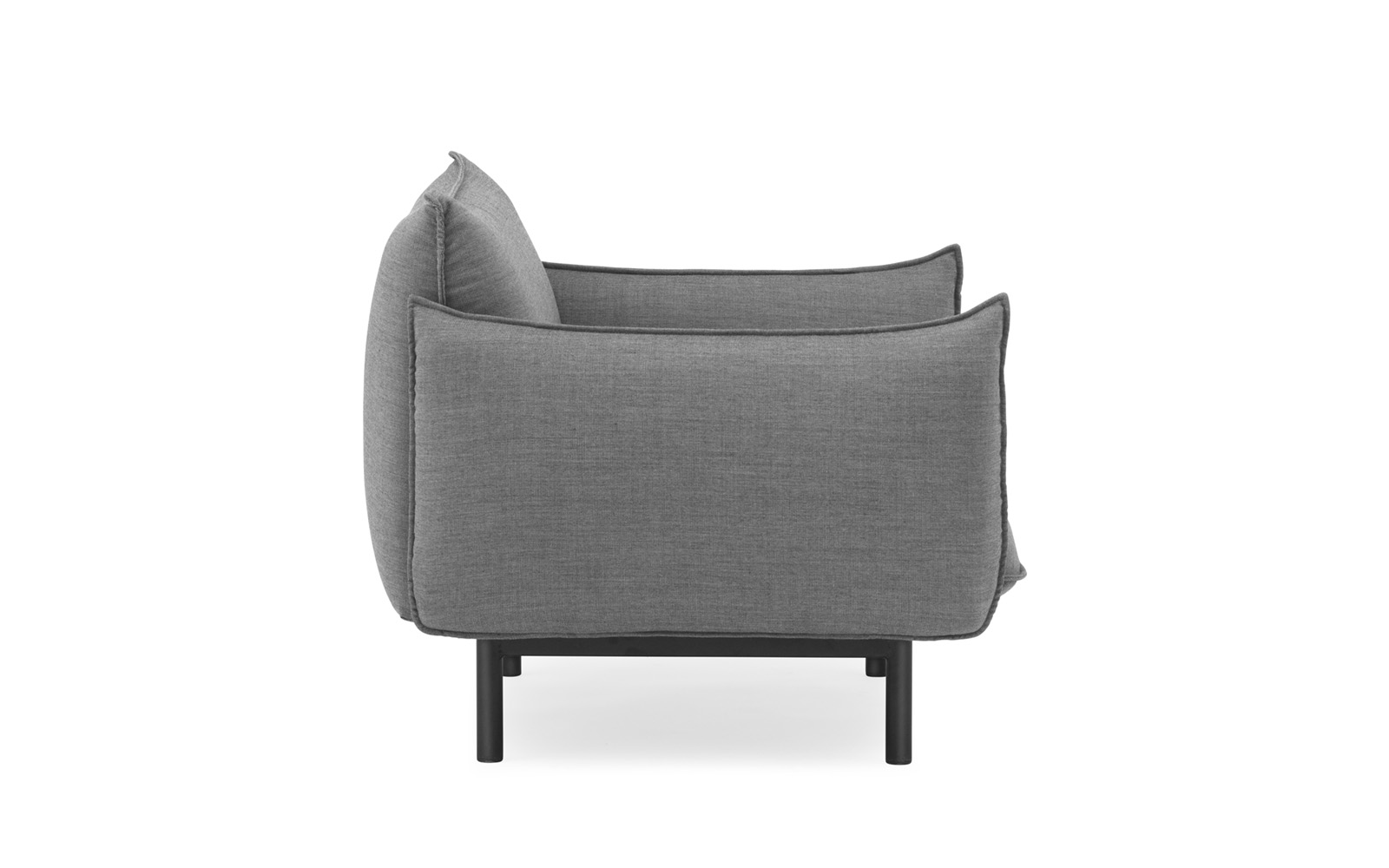 Ark Armchair Black Steel Canvas by Normann Copenhagen, image 3
