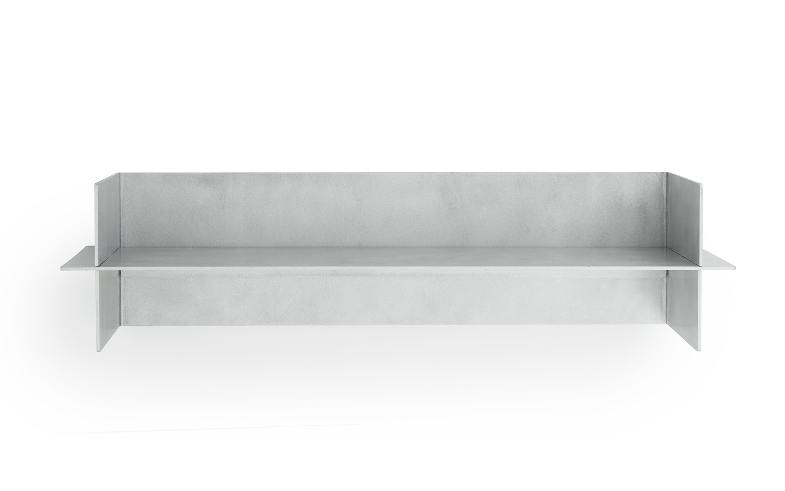 One Step Up Bookcase | low | white steel and ash