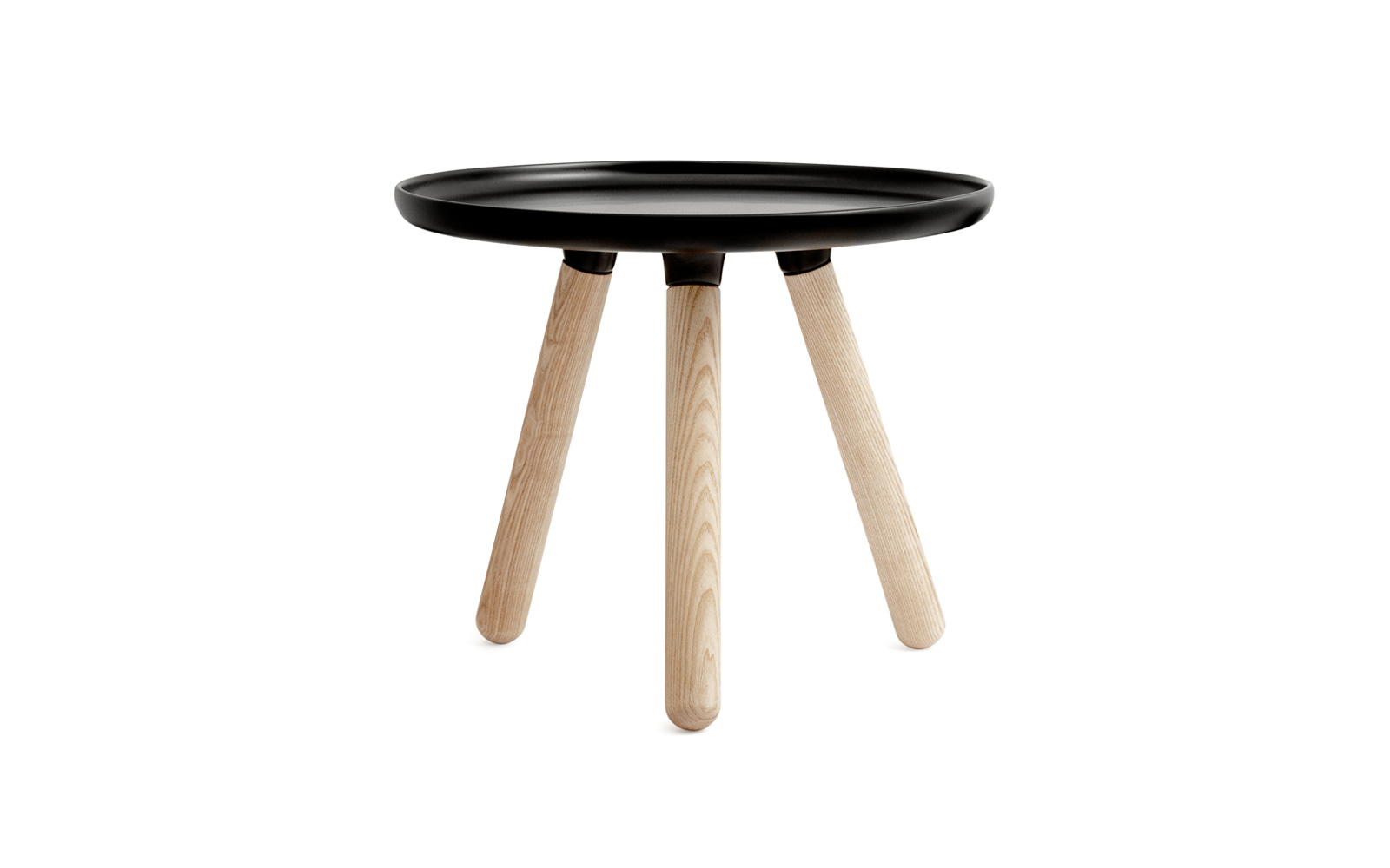 Tablo Table - A minimalistic coffee table in black with legs of ash