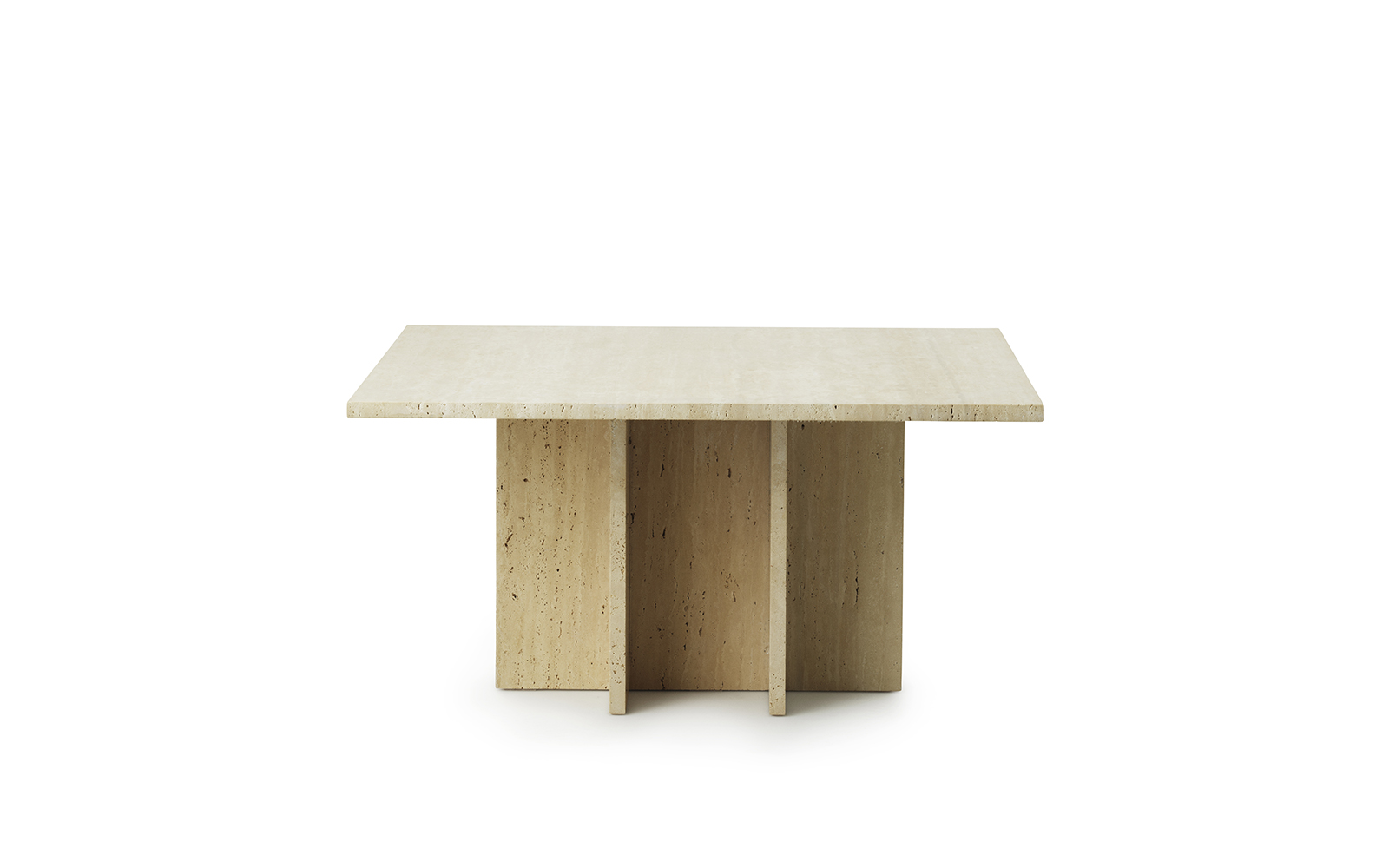 Edge Coffee Table Large Travertine by Normann Copenhagen, image 2