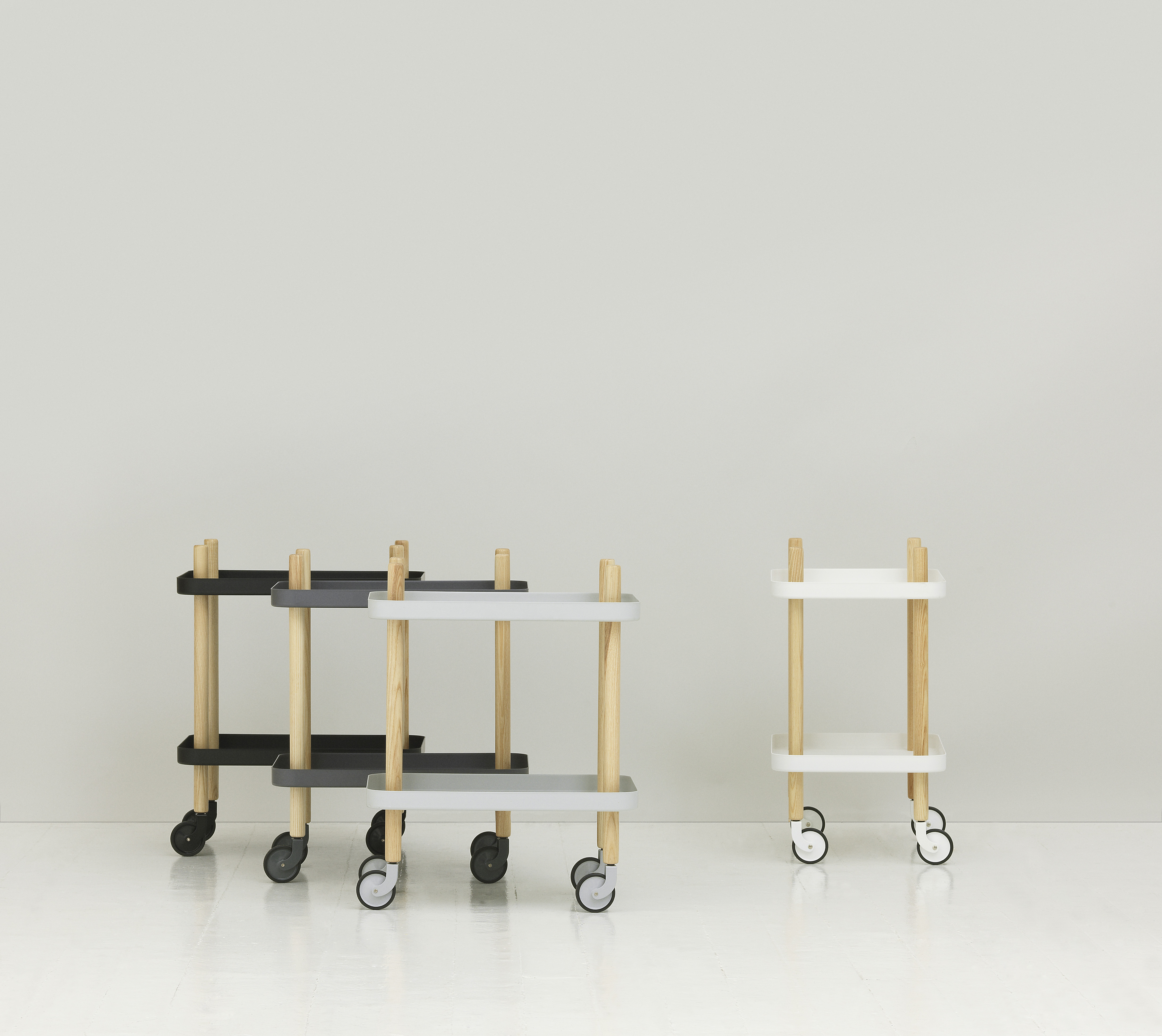 Block Side Table in White - A versatile piece of furniture.