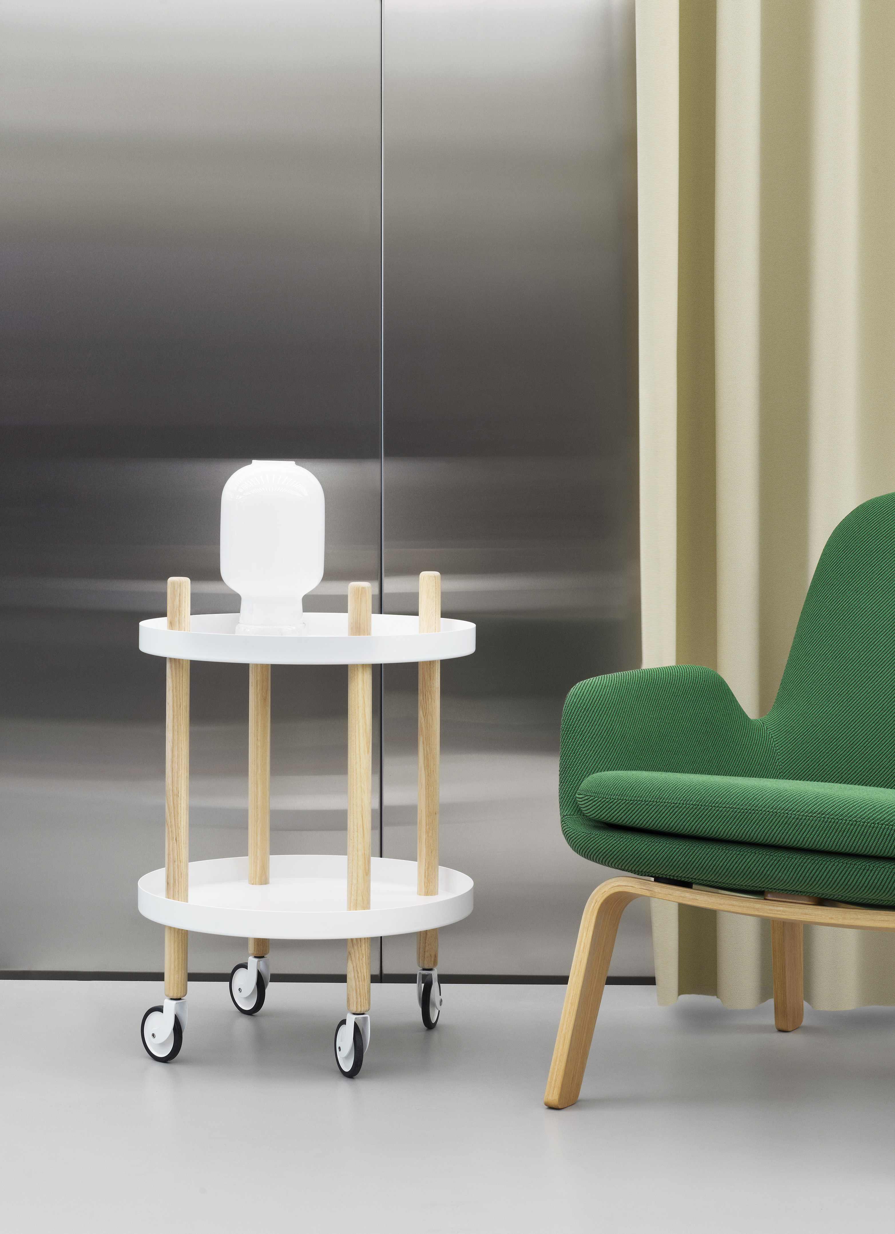normann  Block テーブル ホワイト① Block Table Ø45 cm White