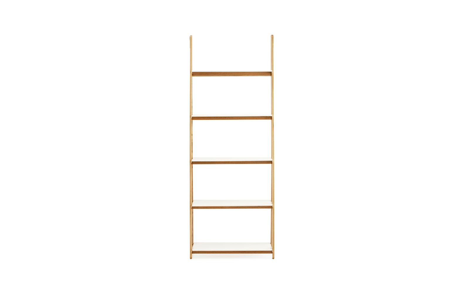 One Step Up Bookcase| high | white steel and ash
