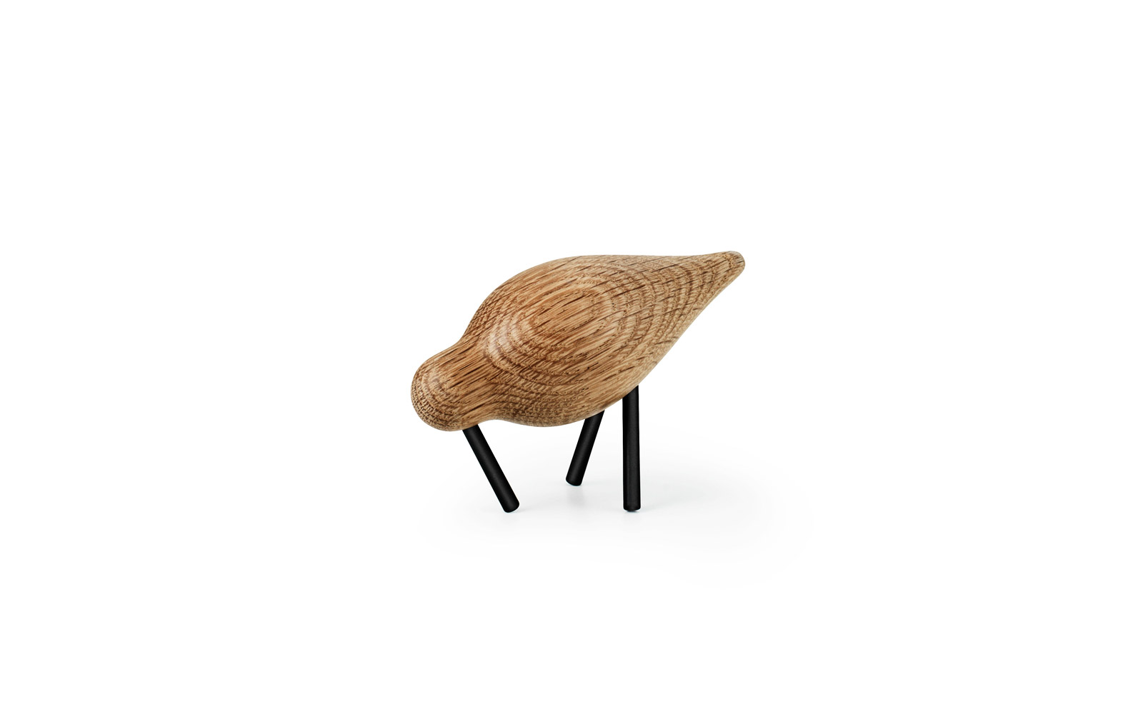 Shorebird medium valnød messing