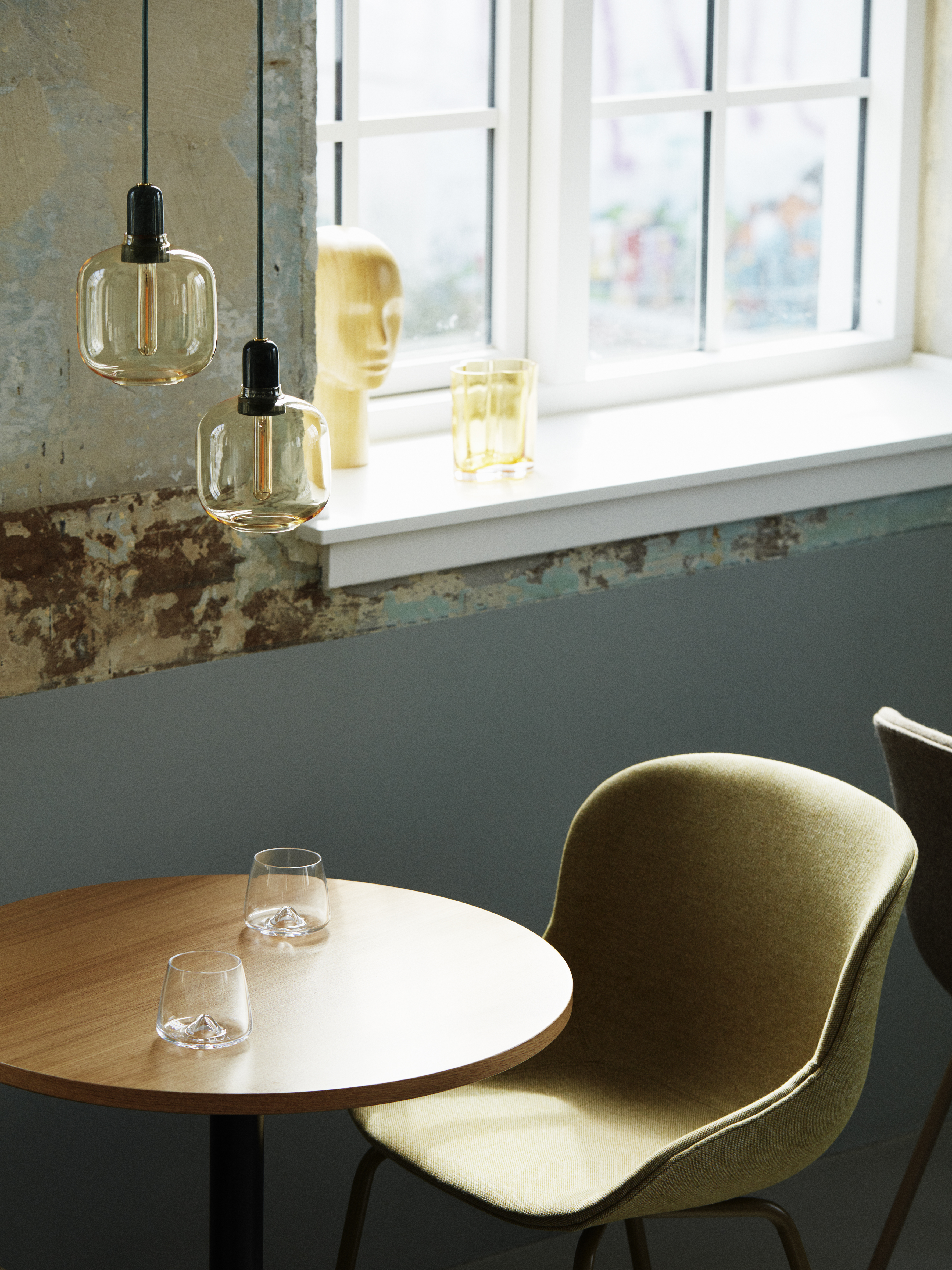 Amp Lamp Small EU Gold/Green