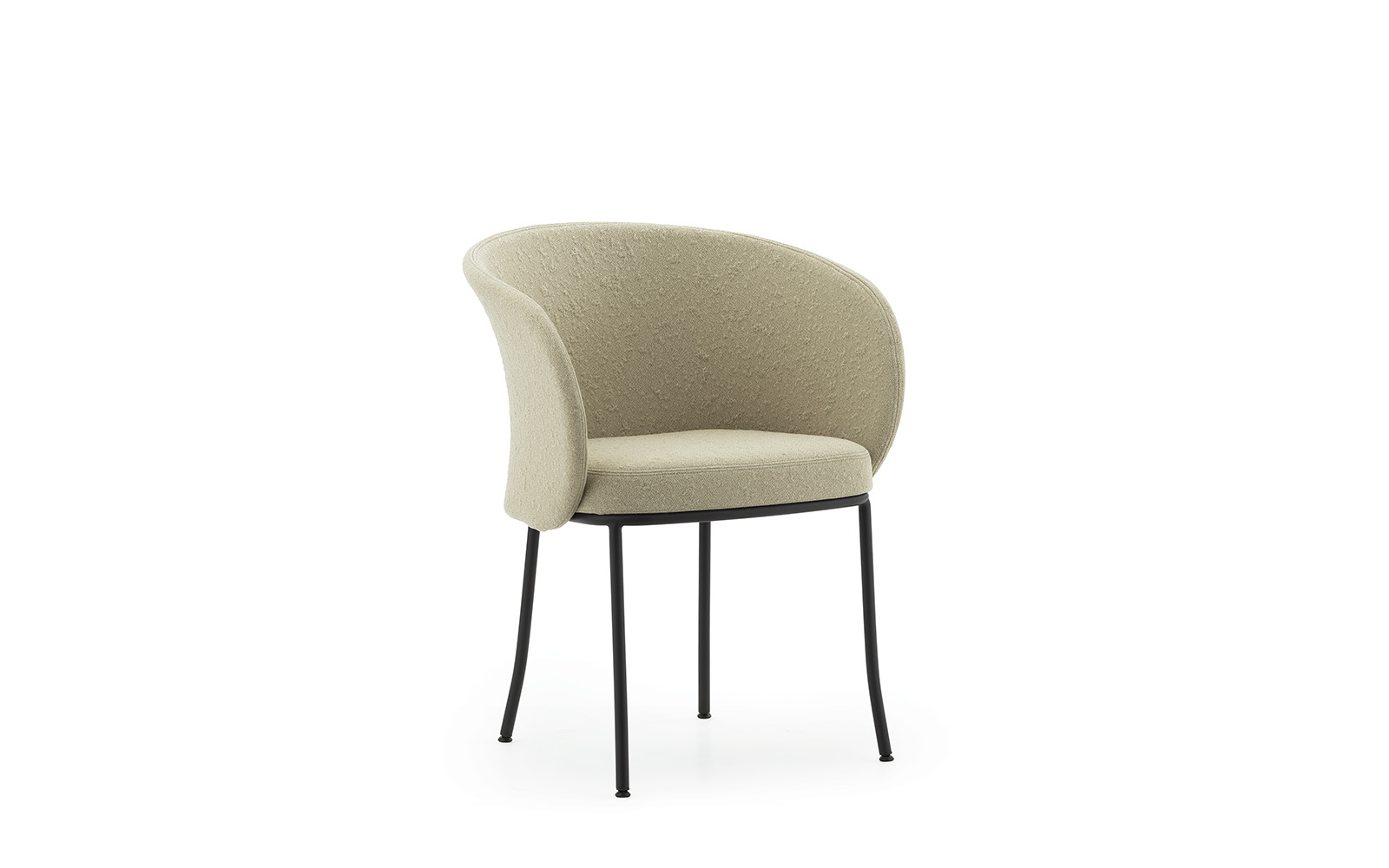 Knit Armchair Black Steel Olive | Normann Copenhagen