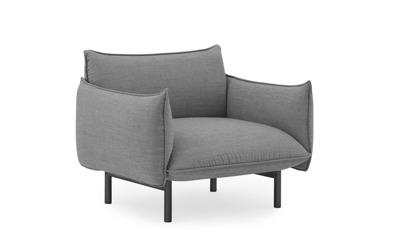 Ark Armchair Black Steel Canvas by Normann Copenhagen
