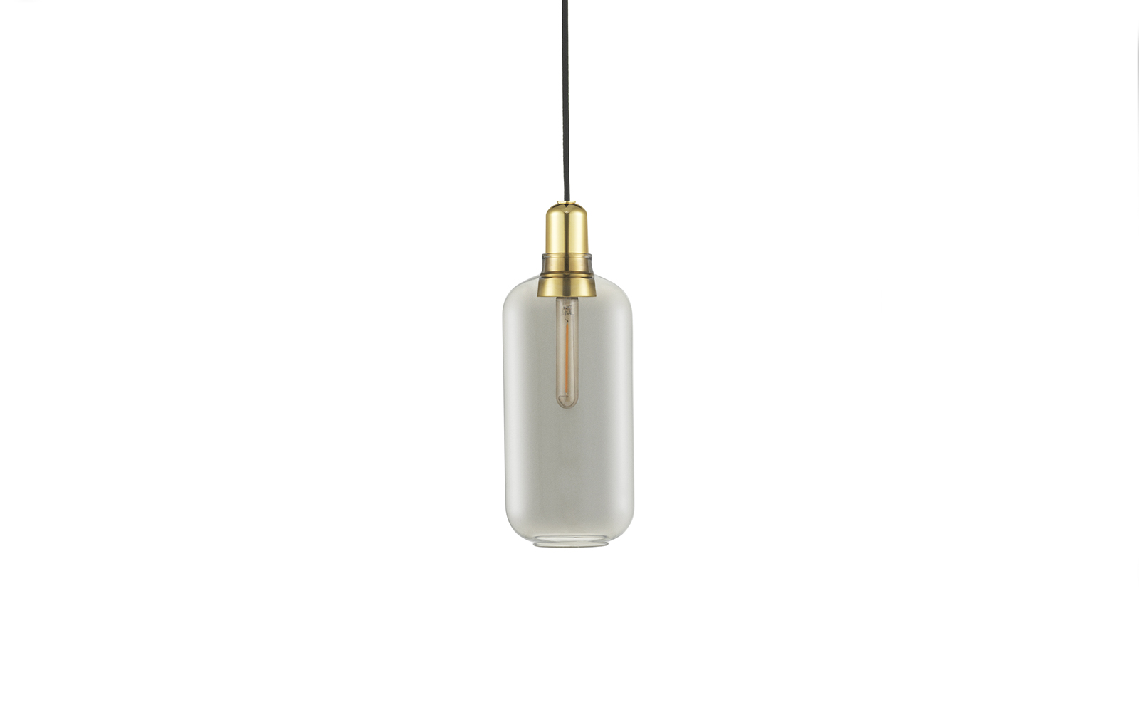 Small Amp pendant lamp | With shiny brass