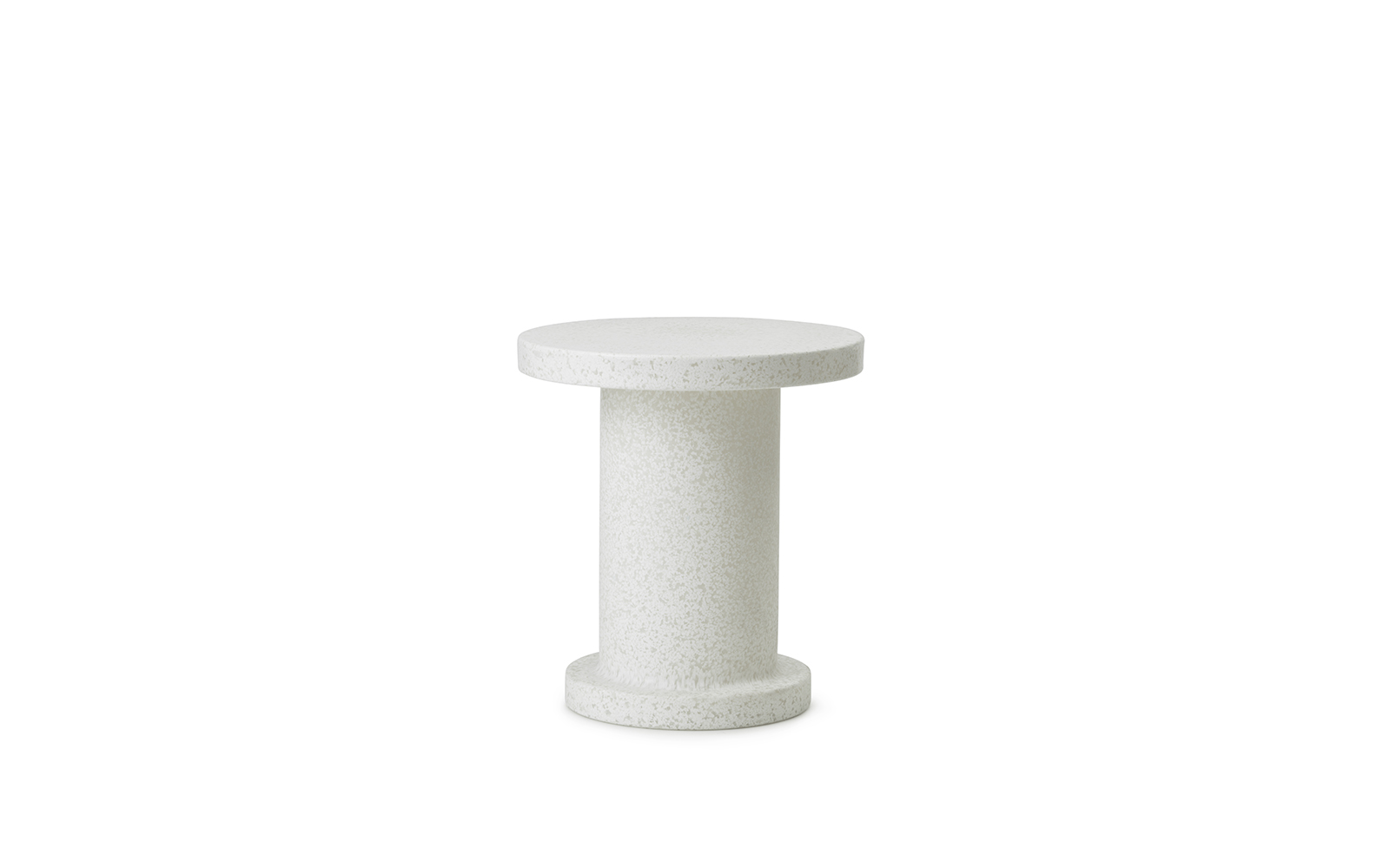 Block Table Ø45 cm White