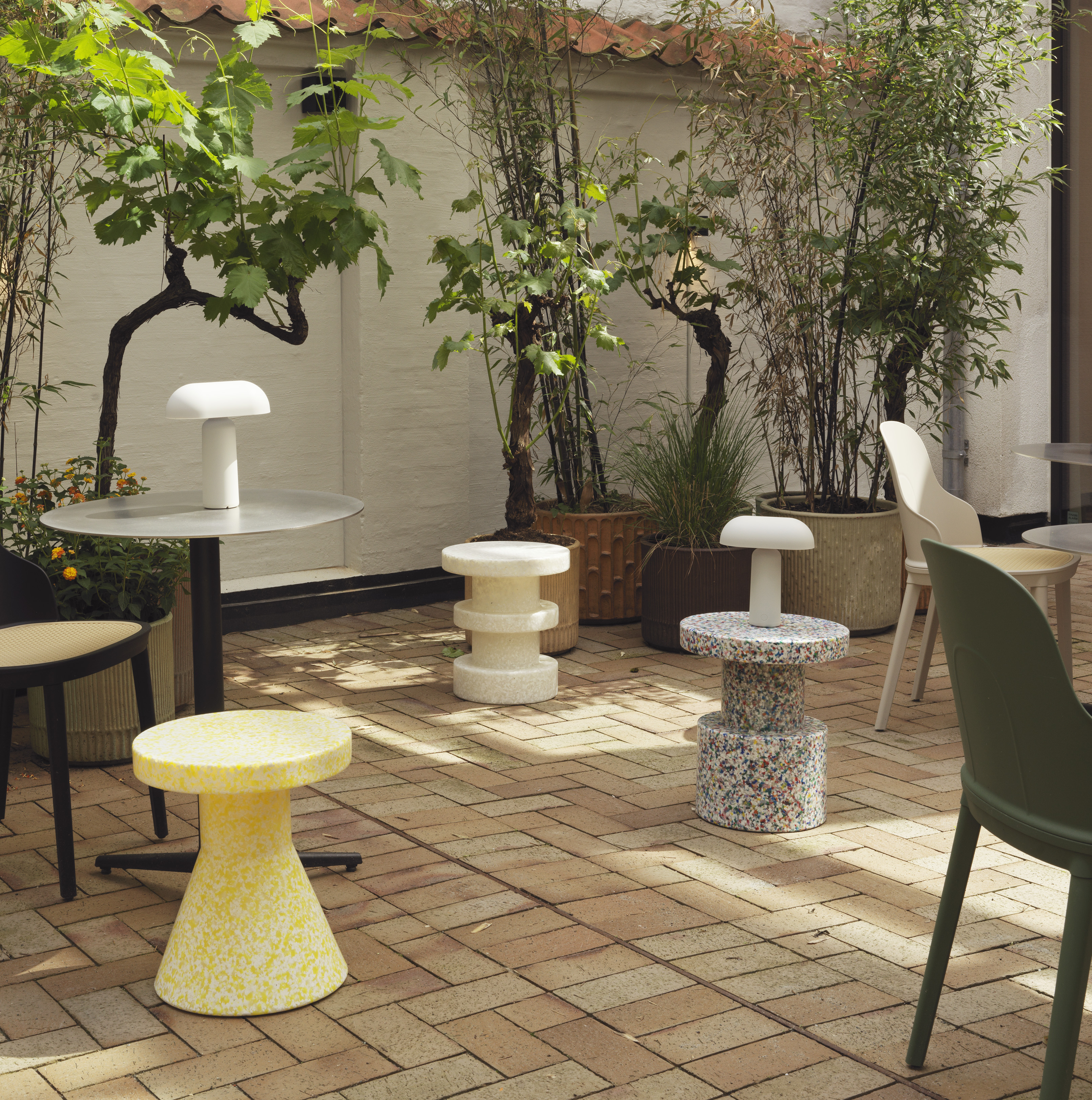 Bit Stool White Multi | Normann Copenhagen