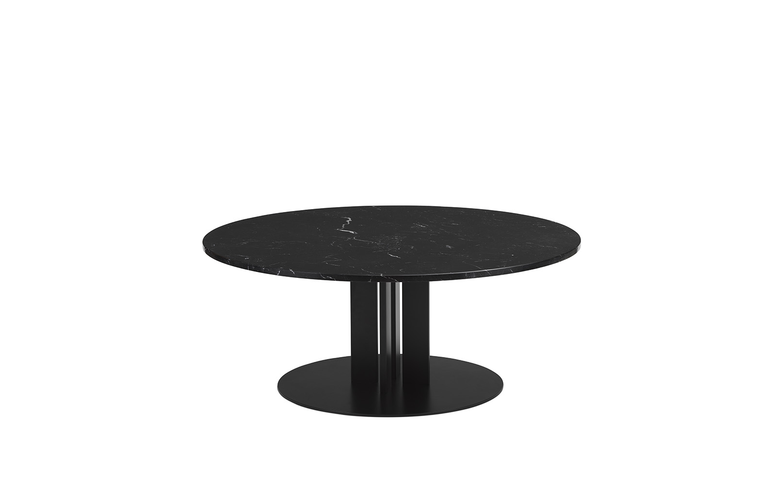 Scala Coffee Table H40 Ø110 cm Marble Black | Normann Copenhagen