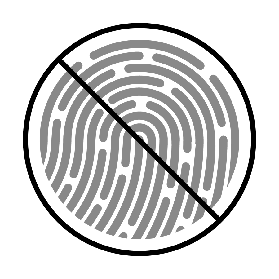 Incompatible with fingerprint sensor